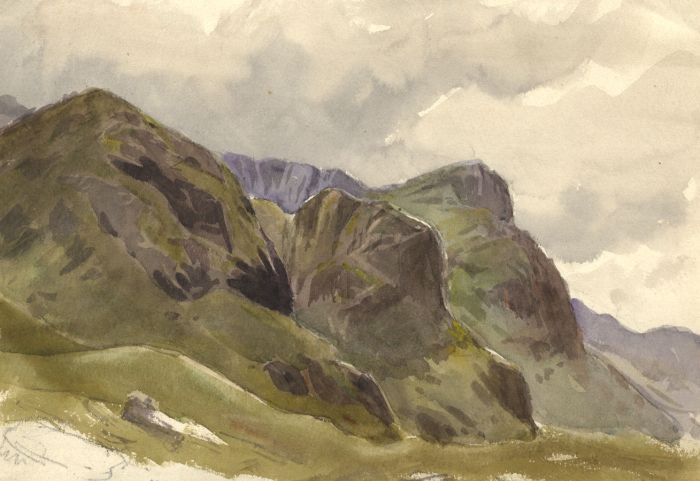C.A. Hannaford RBA - Mid 20th Century Watercolour, Rocky Outcrop