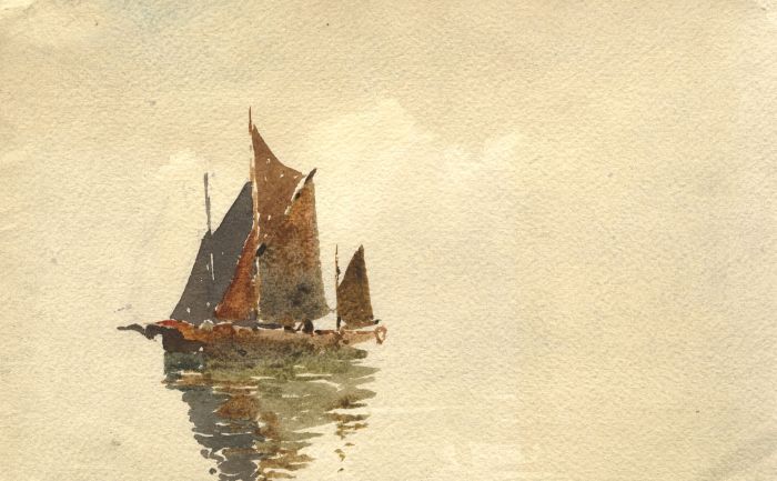 C.A. Hannaford RBA - Mid 20th Century Watercolour, Sailboat