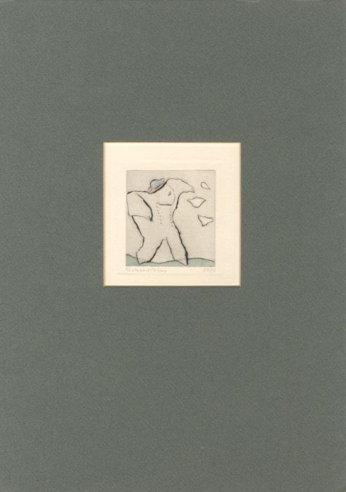 Richard Bilan - 1978 Etching, Abstract Figure