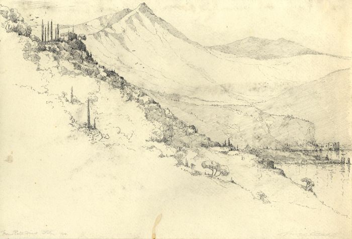 Marcus Adams - 1928 Pen and Ink Drawing, From Portofino, Italy