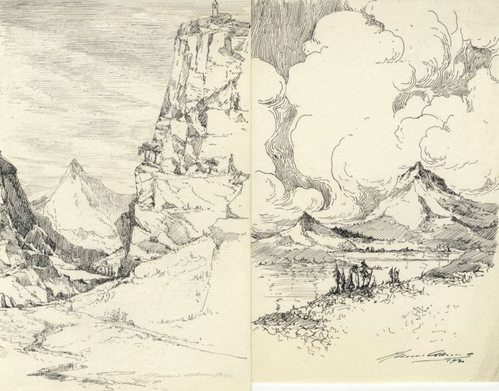 Marcus Adams - Set of Five Mid 20th Century Pen and Ink Drawings