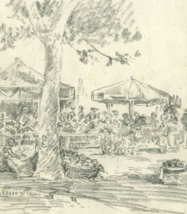 Marcus Adams (1875-1959) - Mid 20th Century Graphite Drawing, Market