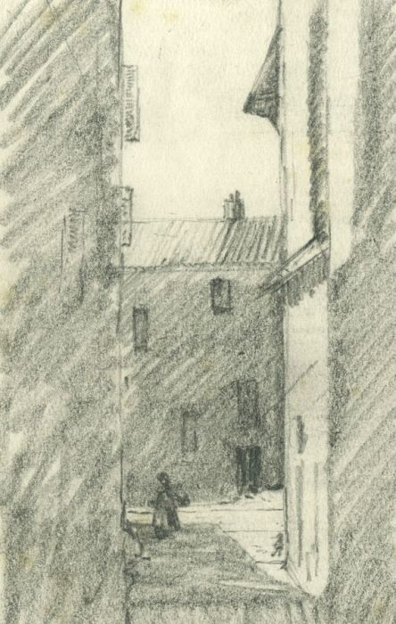 Marcus Adams (1875-1959) - Mid 20th Century Graphite Drawing, Street Scene