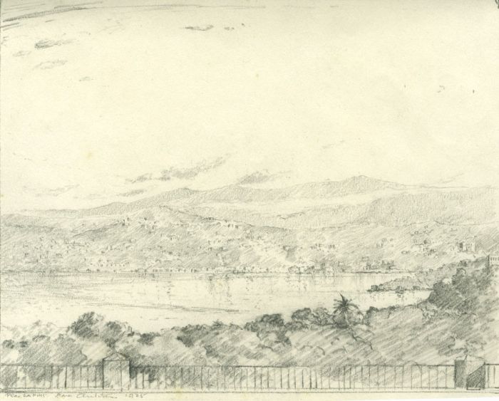 Marcus Adams (1875-1959) - Mid 20th Century Graphite Drawing, Lake View