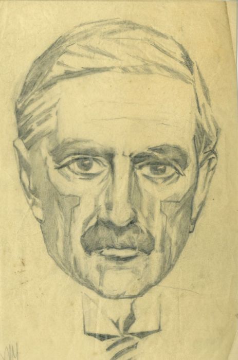 Marcus Adams (1875-1959) - Mid 20th Century Graphite Drawing, Portrait