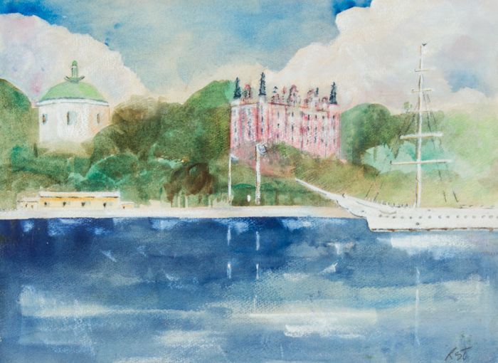 Rosalind Adams (née Thuillier) - Contemporary Watercolour, Stockholm