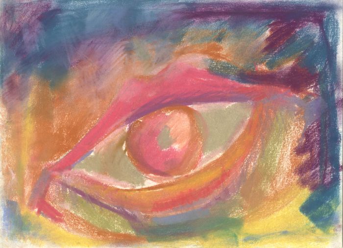 Rosalind Adams (née Thuillier) - Contemporary Pastel, Eye