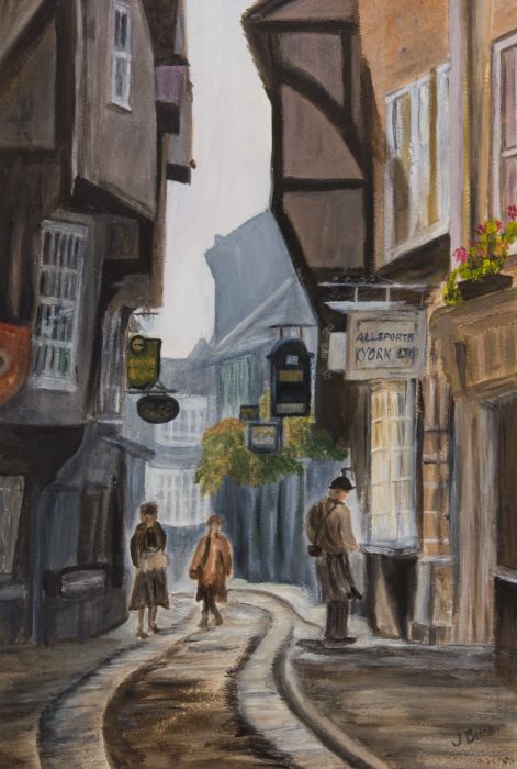 J. Brice - Contemporary Gouache, The Shambles, York