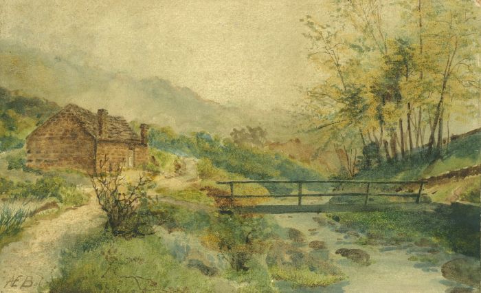 Albert Edward Boler (1865-1938) - Early 20th Century Watercolour, Footbridge