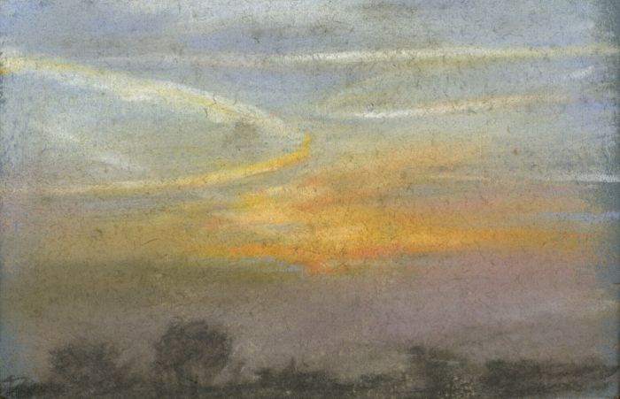 Marcus Adams - Small 1957 Pastel, Sunset