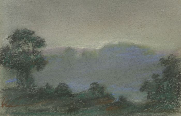Marcus Adams - Small 1958 Pastel, Mist