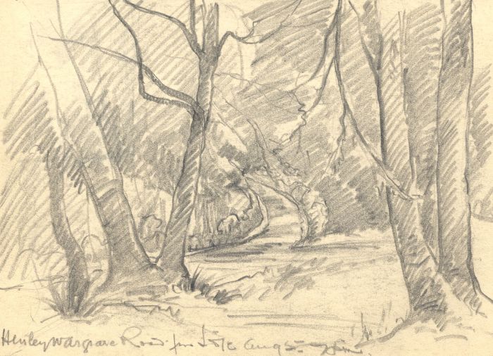 Marcus Adams - Early 20th Century Graphite Drawing, Henley/Wargrave Road