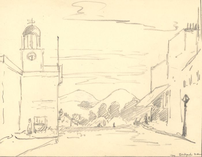 Marcus Adams - 1929 Graphite Drawing, Bridport