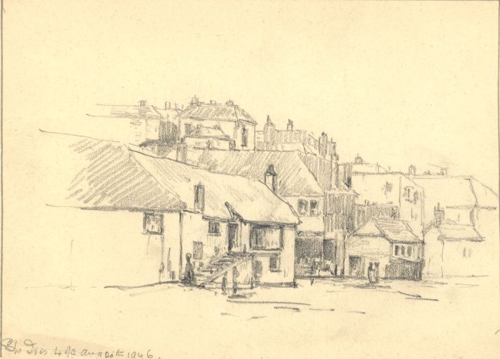 Marcus Adams - 1946 Graphite Drawing, St. Ives