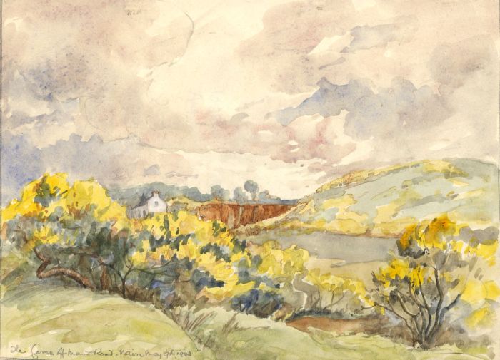 Marcus Adams - 1943 Watercolour, Gorse of the Main Road