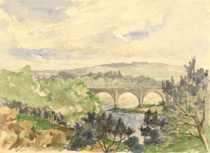 Marcus Adams - Early 20th Century Watercolour, Aqueduct