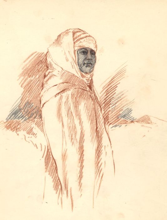 Marcus Adams - Early 20th Century Sanguine, Bedouin
