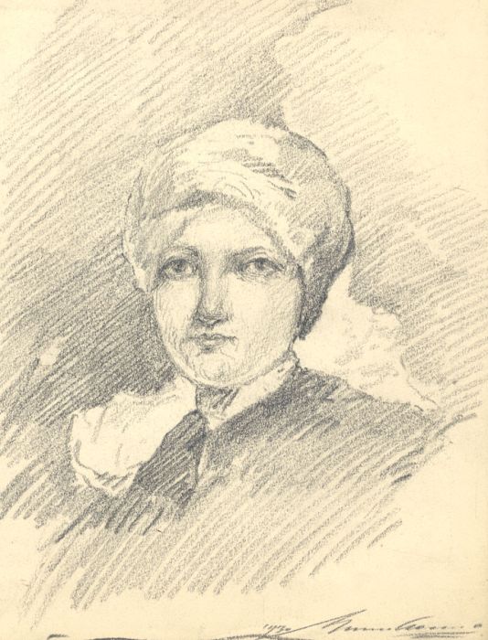 Marcus Adams - 1930 Graphite Drawing, Portrait of a Woman