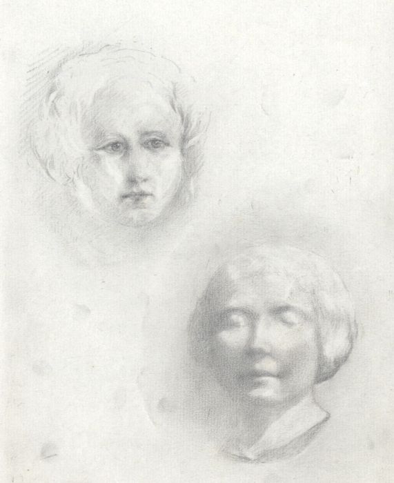 Marcus Adams - Early 20th Century Graphite Drawing, Female Studies