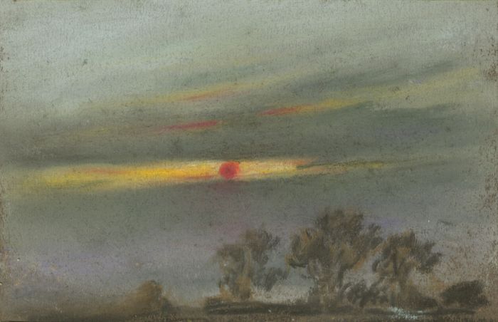 Marcus Adams - Small 1957 Pastel, Sunset