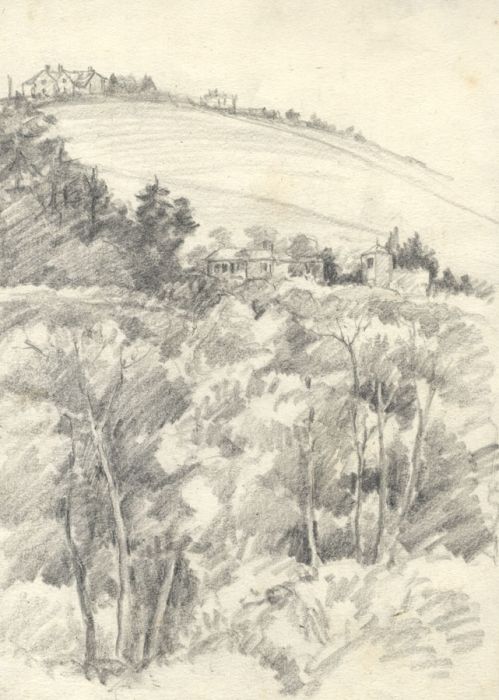 Marcus Adams - Early 20th Century Graphite Drawing, Pair of Landscapes