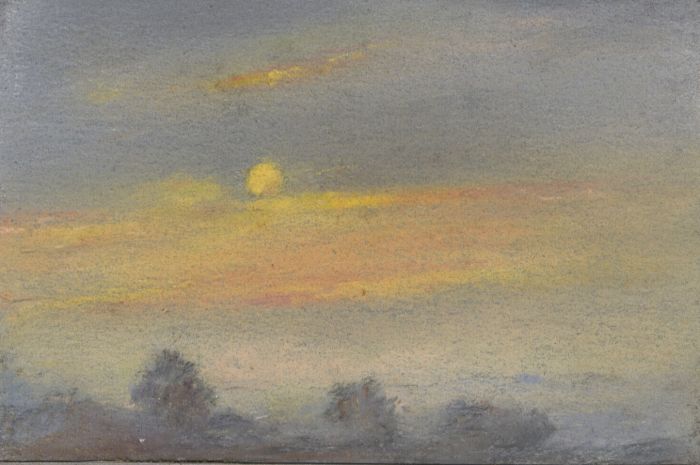 Marcus Adams - Small 1958 Pastel, Rising Sun