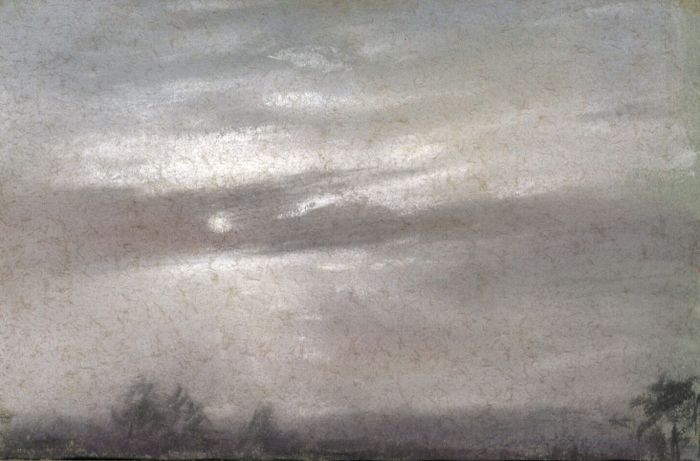 Marcus Adams - Small 1957 Pastel, Wintry Skies