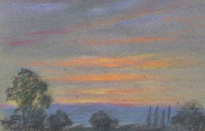 Marcus Adams - Small 1958 Pastel, Sunrise