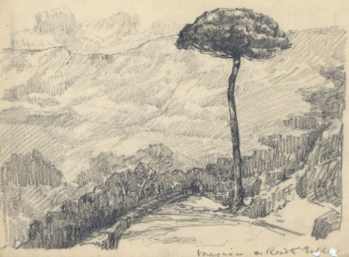 Marcus Adams - Pair of Early 20th Century Graphite Drawings, Landscapes