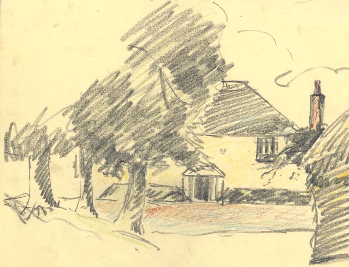 Marcus Adams - Set of 3 Early 20th Century Graphite Drawings, Rural Scenes