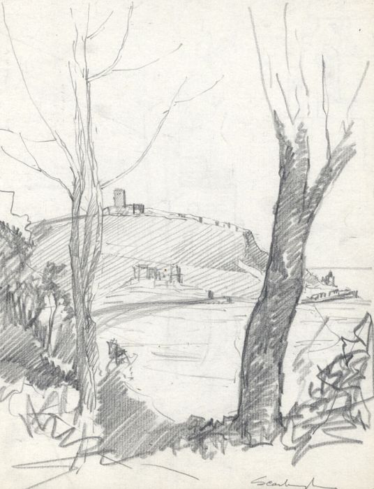 Marcus Adams - Set of 7 Early 20th Century Graphite Drawings, Landscapes