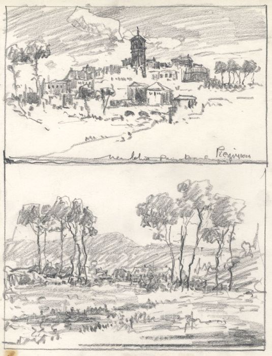 Marcus Adams - Set of 5 Early 20th Century Graphite Drawings, Small Landscapes