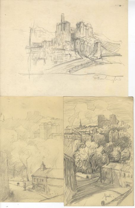 Marcus Adams - Set of 9 Early 20th Century Graphite Drawings, Various