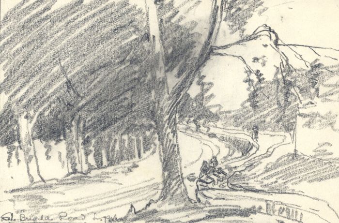 Marcus Adams - Set of 8 Early 20th Century Graphite Drawings, Landscapes