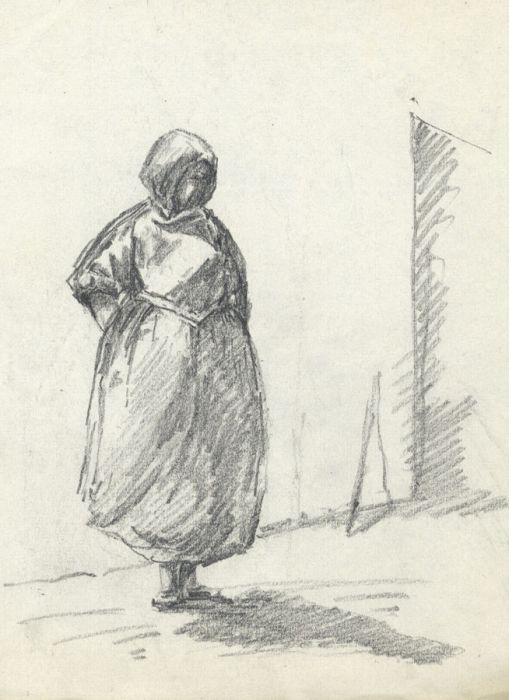 Marcus Adams - 1948, Four Pages of Graphite Drawings