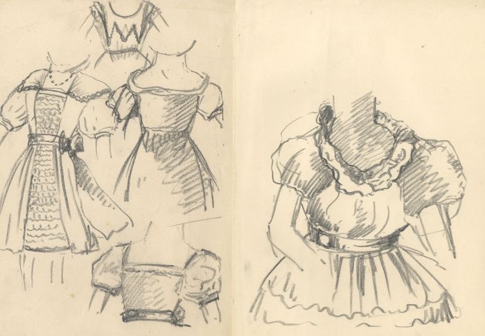 Marcus Adams - Early 20th Century, Ten Pages of Graphite Drawings, Ballerinas