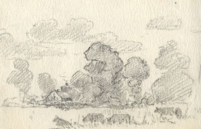 Marcus Adams - Small 1924 Graphite Drawings, Landscapes