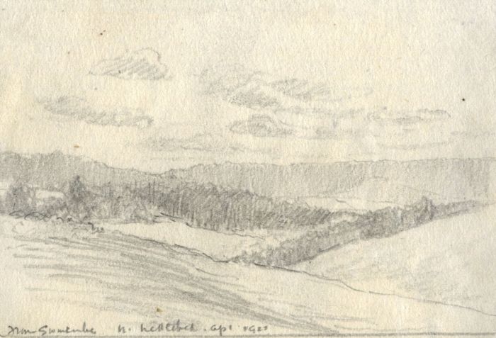 Marcus Adams - Early 20th Century Graphite Drawing, Rural Coastal Landscapes