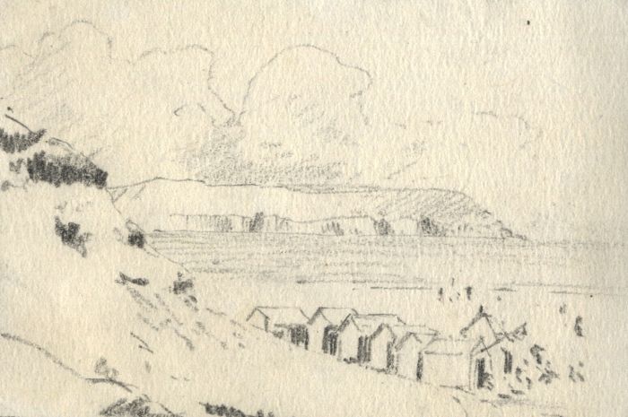 Marcus Adams - Small Early 20th Century Graphite Drawings, Seaside