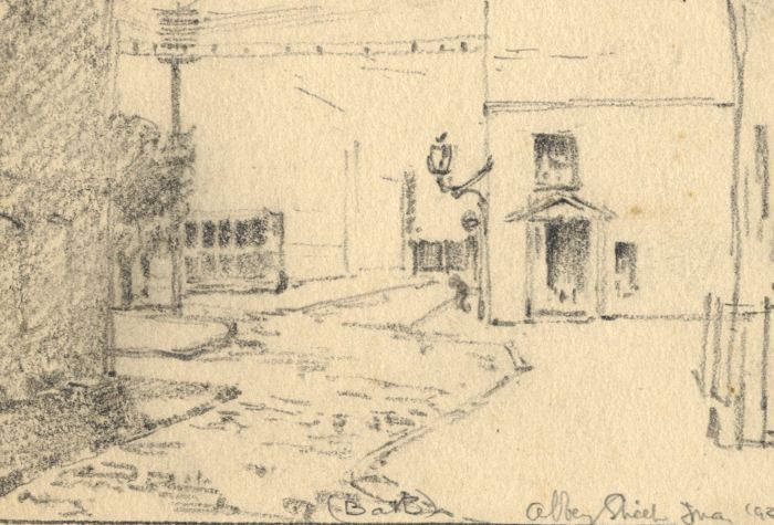 Marcus Adams - Small Early 20th Century Graphite Drawings, Around Town