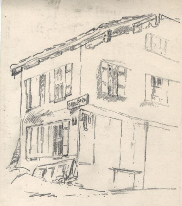 Marcus Adams - Two Early 20th Century Graphite Drawing, Buildings
