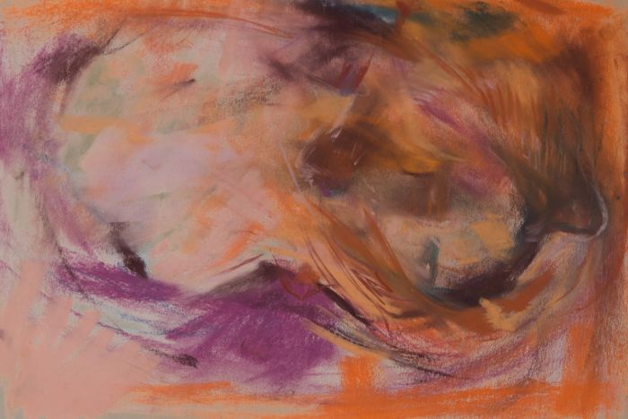 Gilbert Adams - Mid 20th Century Pastel, Portrait, Abstracted