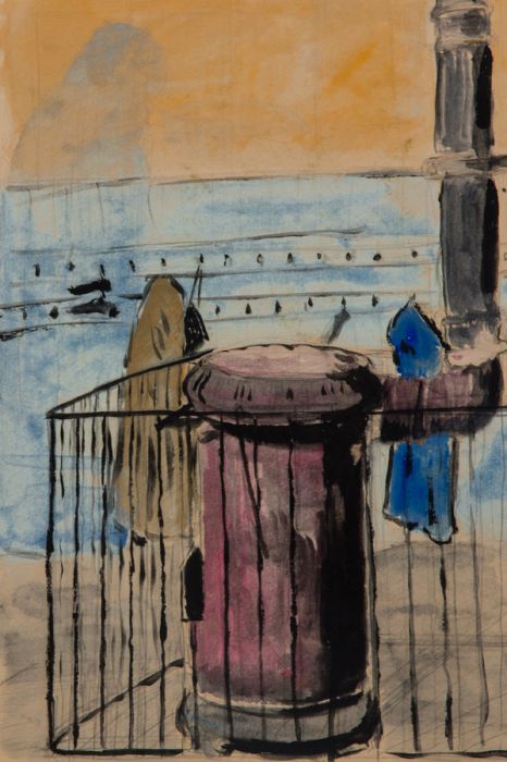 Gilbert Adams - Mid 20th Century Gouache, View