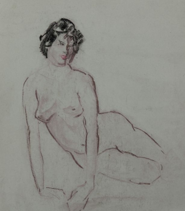 Gilbert Adams - Mid 20th Century Pastel, Nude Study