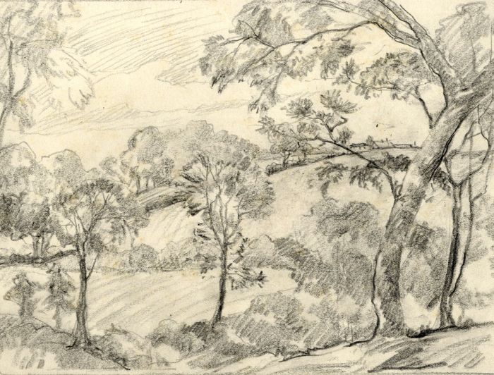 Marcus Adams - Two 1941 Graphite Drawings, Landscapes