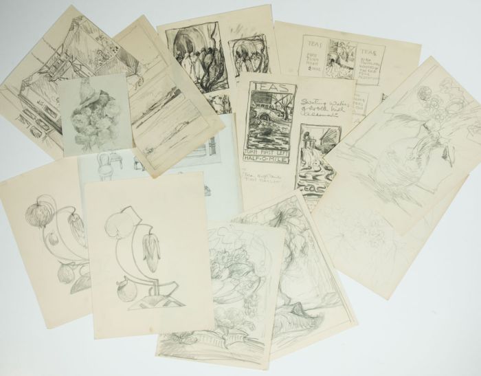 Marcus Adams - Early 20th Century Graphite Drawing, Graphite Drawings