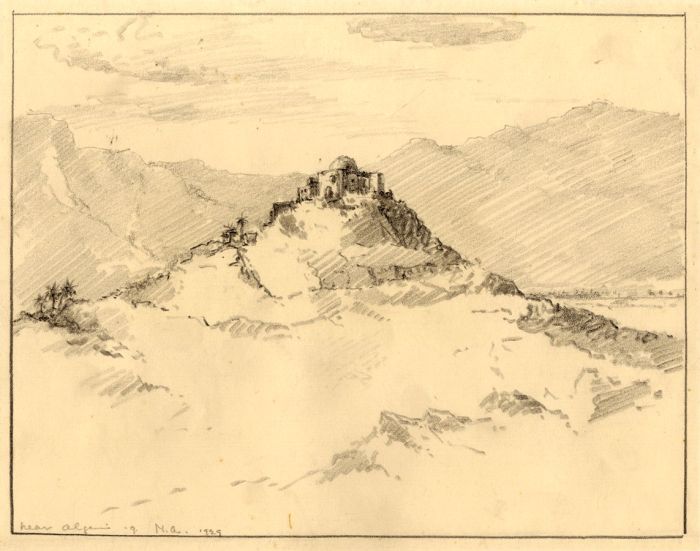 Marcus Adams - 1929 Graphite Drawing, Near Algiers