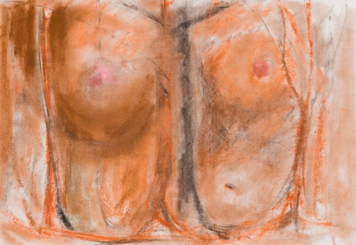 Gilbert Adams - Mid 20th Century Pastel, Bust