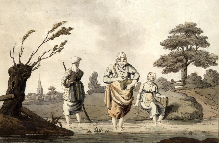 R. Havell - 1814 Aquatint, Costumes of Yorkshire