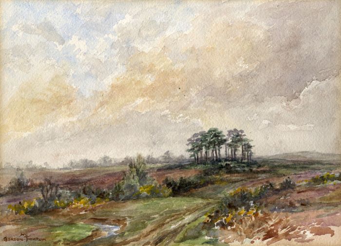 Gordon Thompson - Mid 20th Century Watercolour, Fields